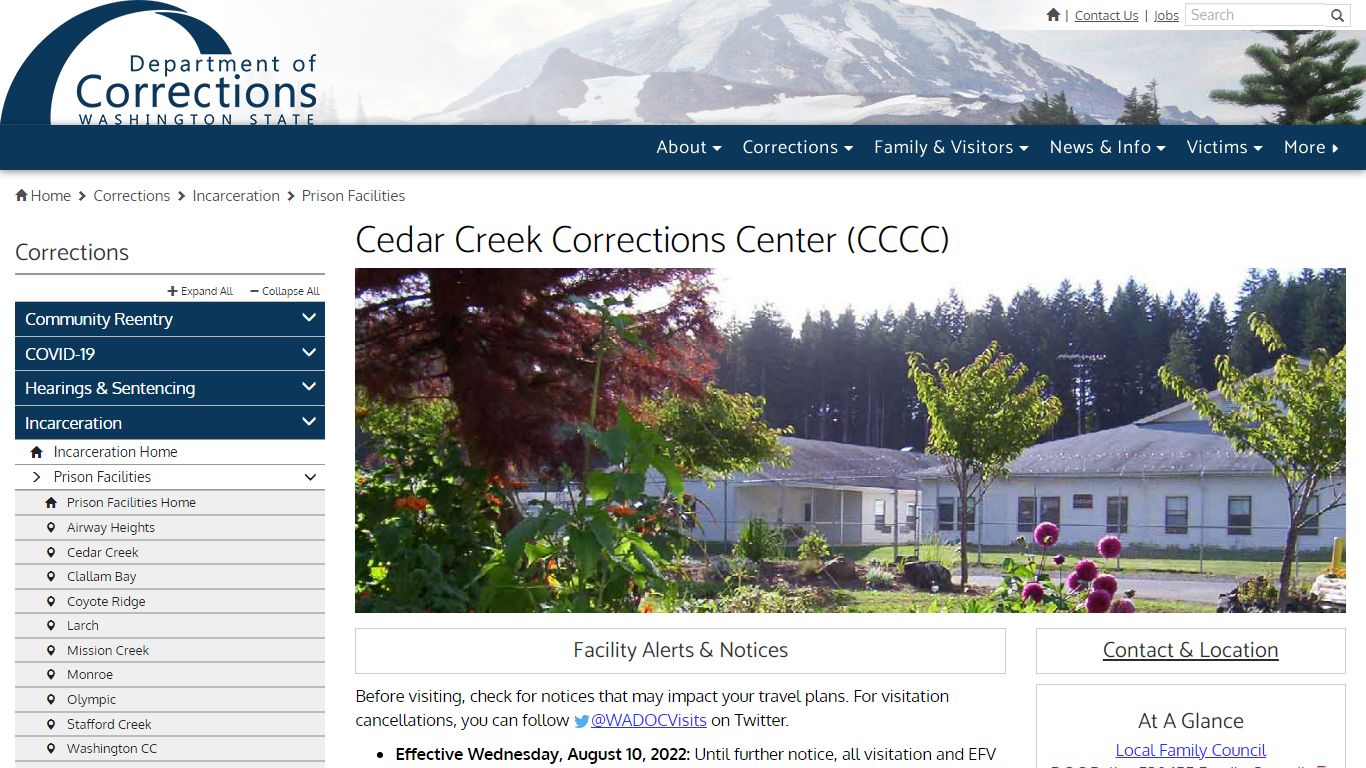 Cedar Creek Corrections Center (CCCC)